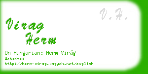 virag herm business card